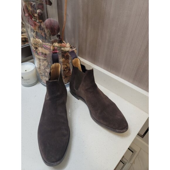 Crockett & Jones UK Sz 8.5 E Brown Roughout Suede Mens Chelsea main image 9